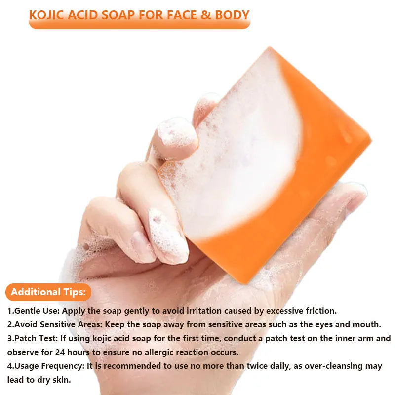 Handmade Kojic Acid Whitening Soap - Deep Cleanse and Brighten Skin