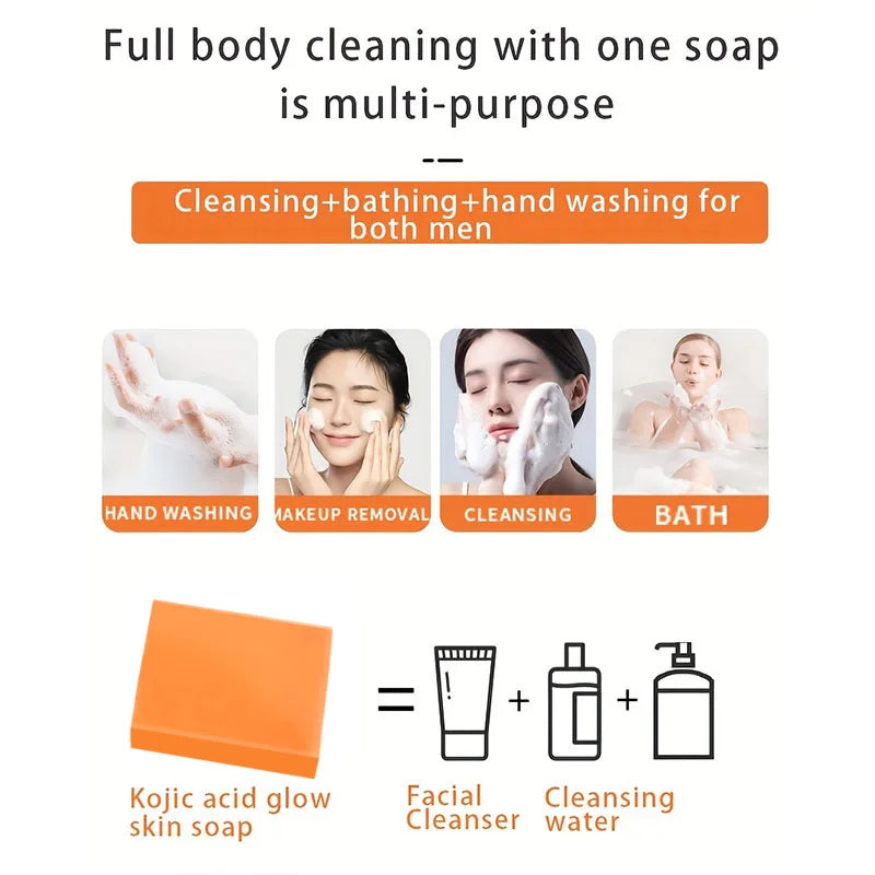 Handmade Kojic Acid Whitening Soap - Deep Cleanse and Brighten Skin