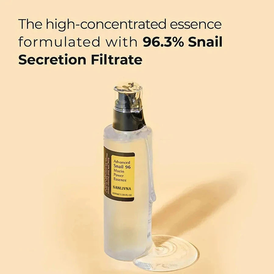 Snail Mucin 96% Repair & Brightening Essence – Anti-Aging, Firming, Hydrating