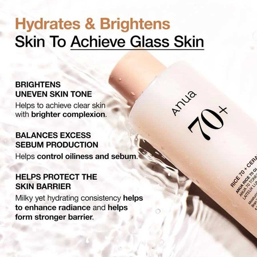 Anua Rice 70 Glow Toner – Hydrating & Brightening