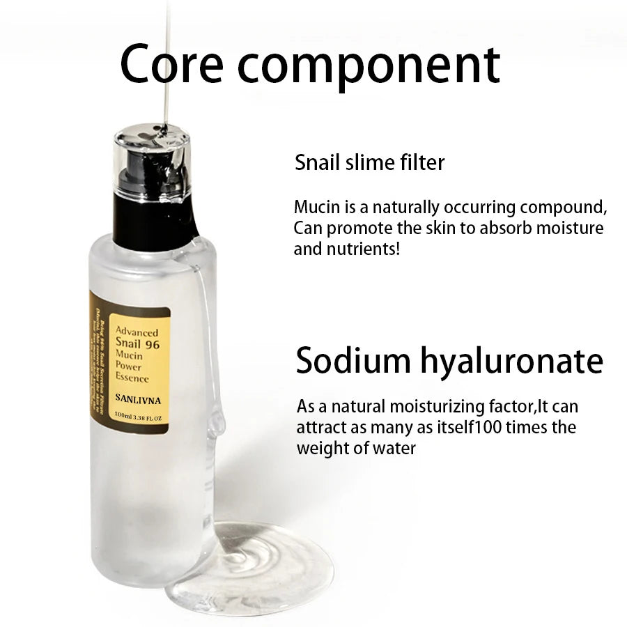 Snail Mucin 96% Repair & Brightening Essence – Anti-Aging, Firming, Hydrating