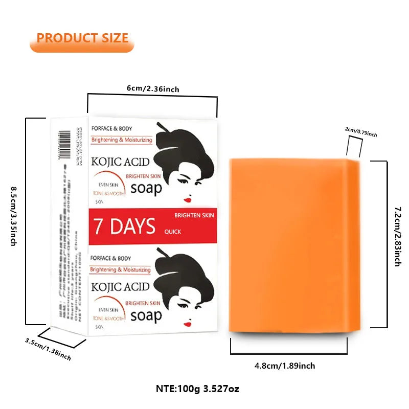 Handmade Kojic Acid Whitening Soap - Deep Cleanse and Brighten Skin