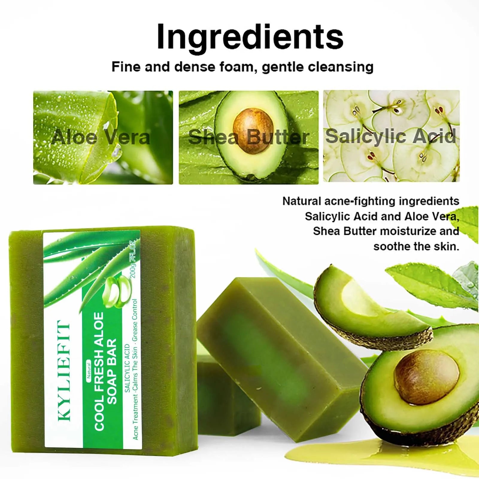 AILKE Aloe Vera Whitening Soap – Brightening & Acne Care
